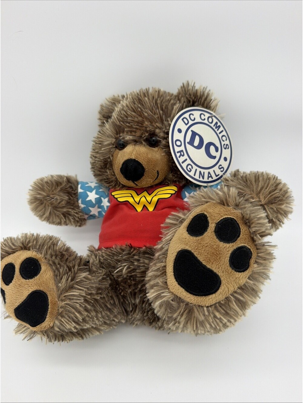 TOY FACTORY Wonder Woman Brown Bear 13" Plush Toy Stuffed Animal DC Comics NWT